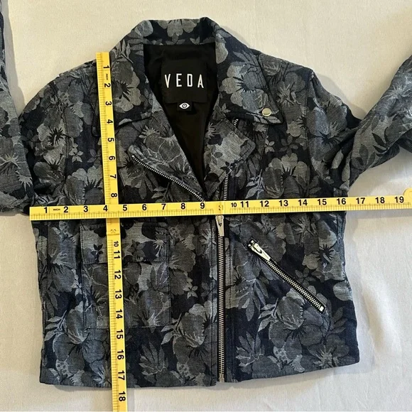 Veda • Cayman Floral Linen Bomber Blazer Size Small - Picture 12 of 12